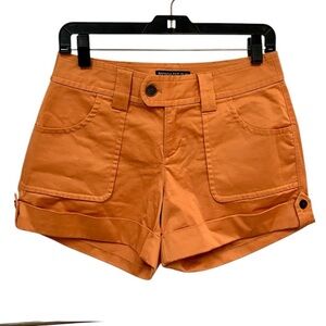 Banana Republic Factory Ryan Fit Orange Cuffed Shorts Women's Size 2